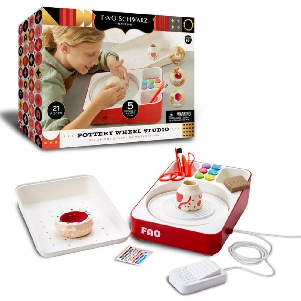 FAO Schwarz Pottery Wheel Studio All-In-One Sculpting Workstation